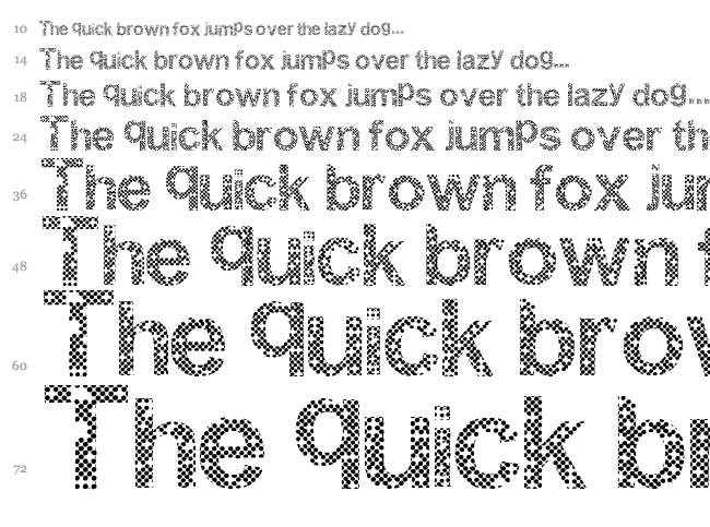 Woodcutter Points font waterfall